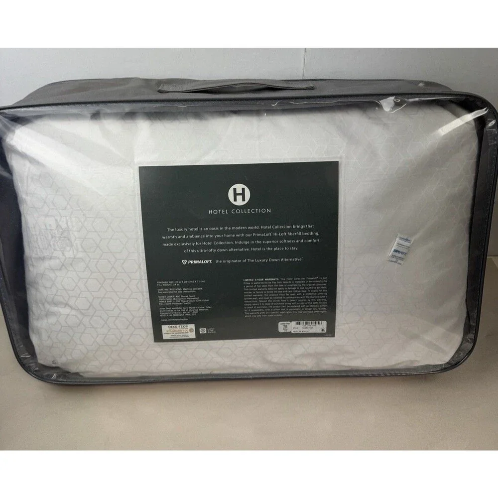 Hotel Collection Primaloft Luxury Down Alternative Medium Standard/ Queen Pillow
